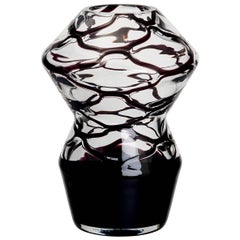 Neroeter Carlo Moretti Contemporary Mouth Blown Murano Glass Vase