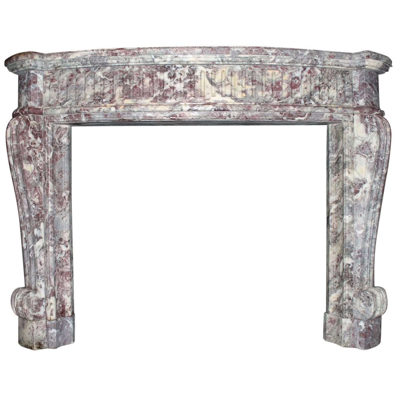 Cheminée ancienne en marbre du 19ème siècle