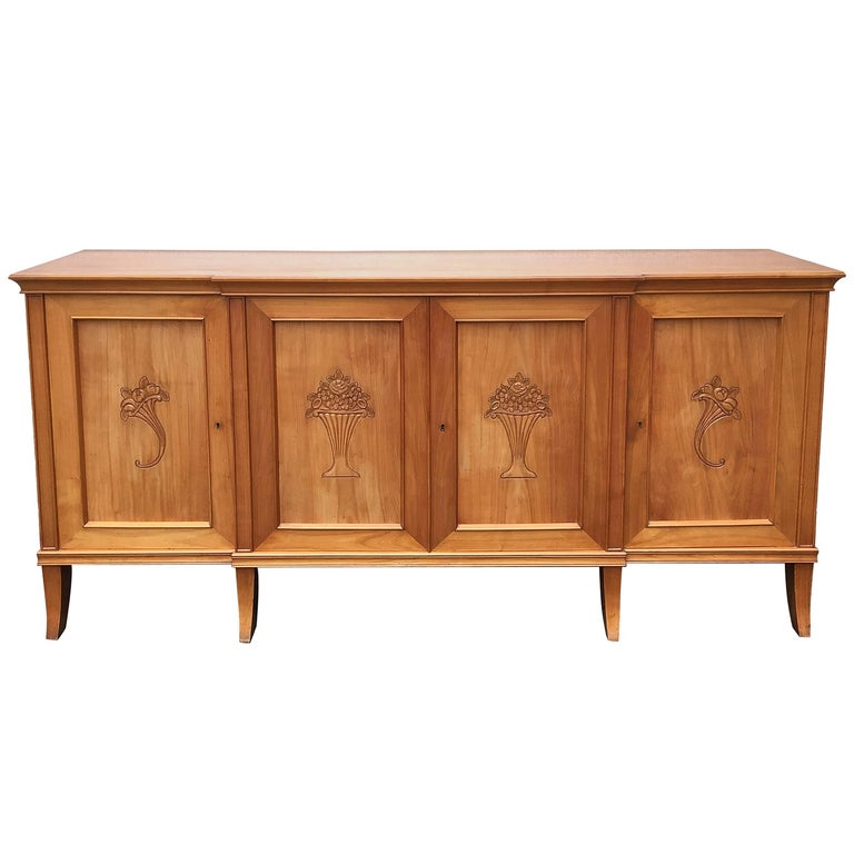 Art Deco Cherrywood sideboard circa 1940 For Sale at 1stDibs