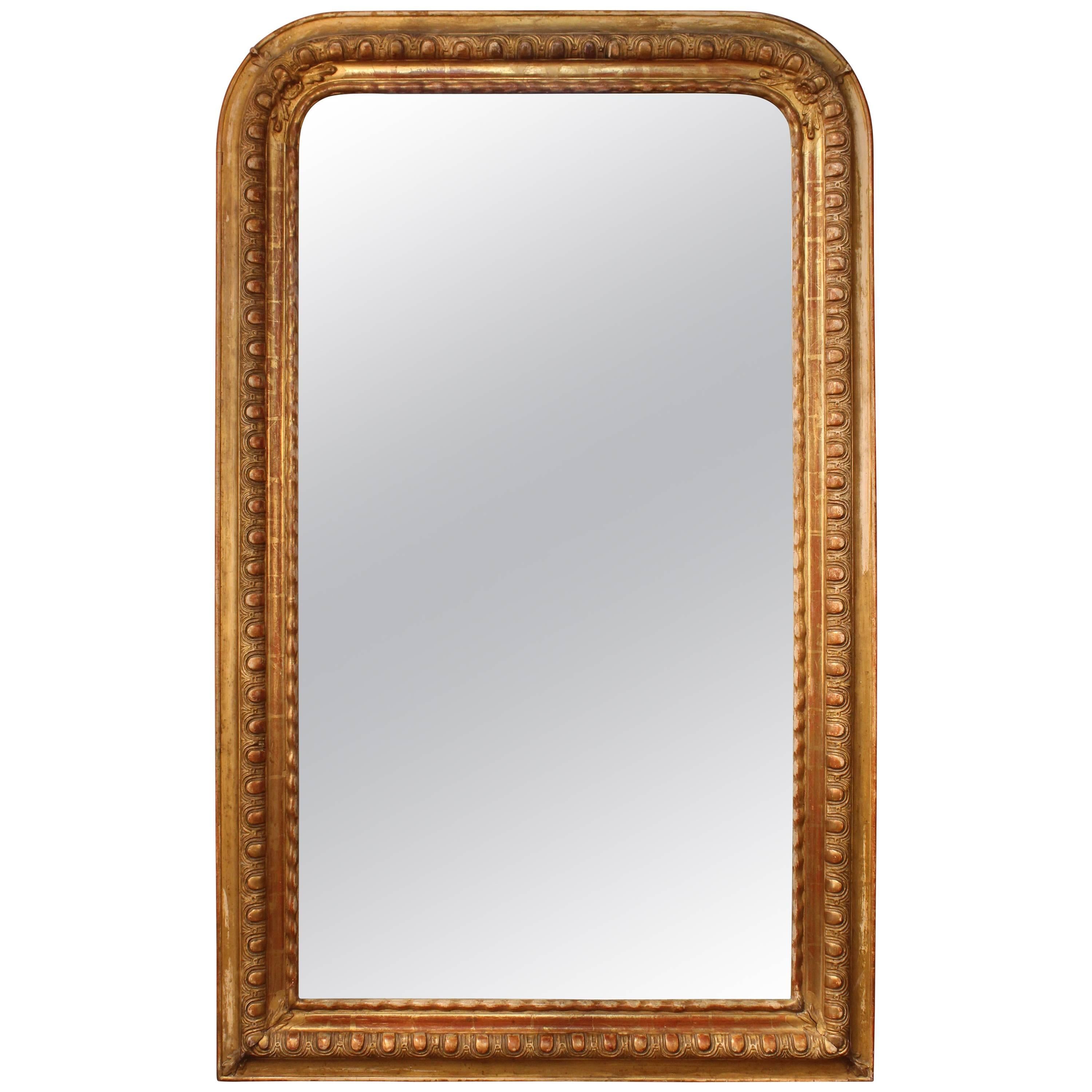 French Louis Philippe Period Giltwood Mirror