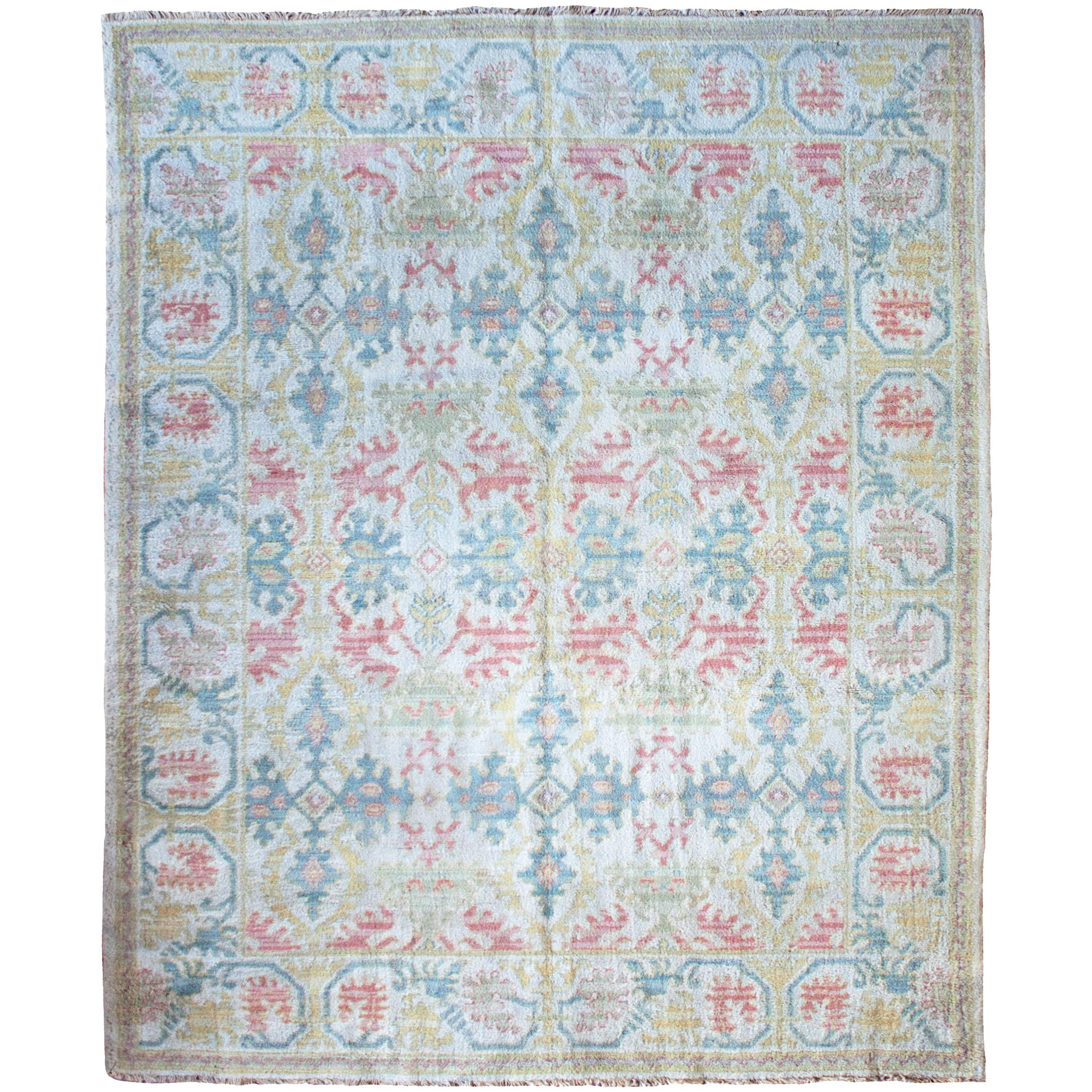 Antique Cuenca Spanish Carpet For Sale