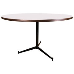 Paul McCobb Style Mid-Century Modern Round Dining Dinette Table
