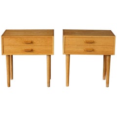 Pair of Bed Side Tables Designed by Paul Volther, Denmark, circa 1960