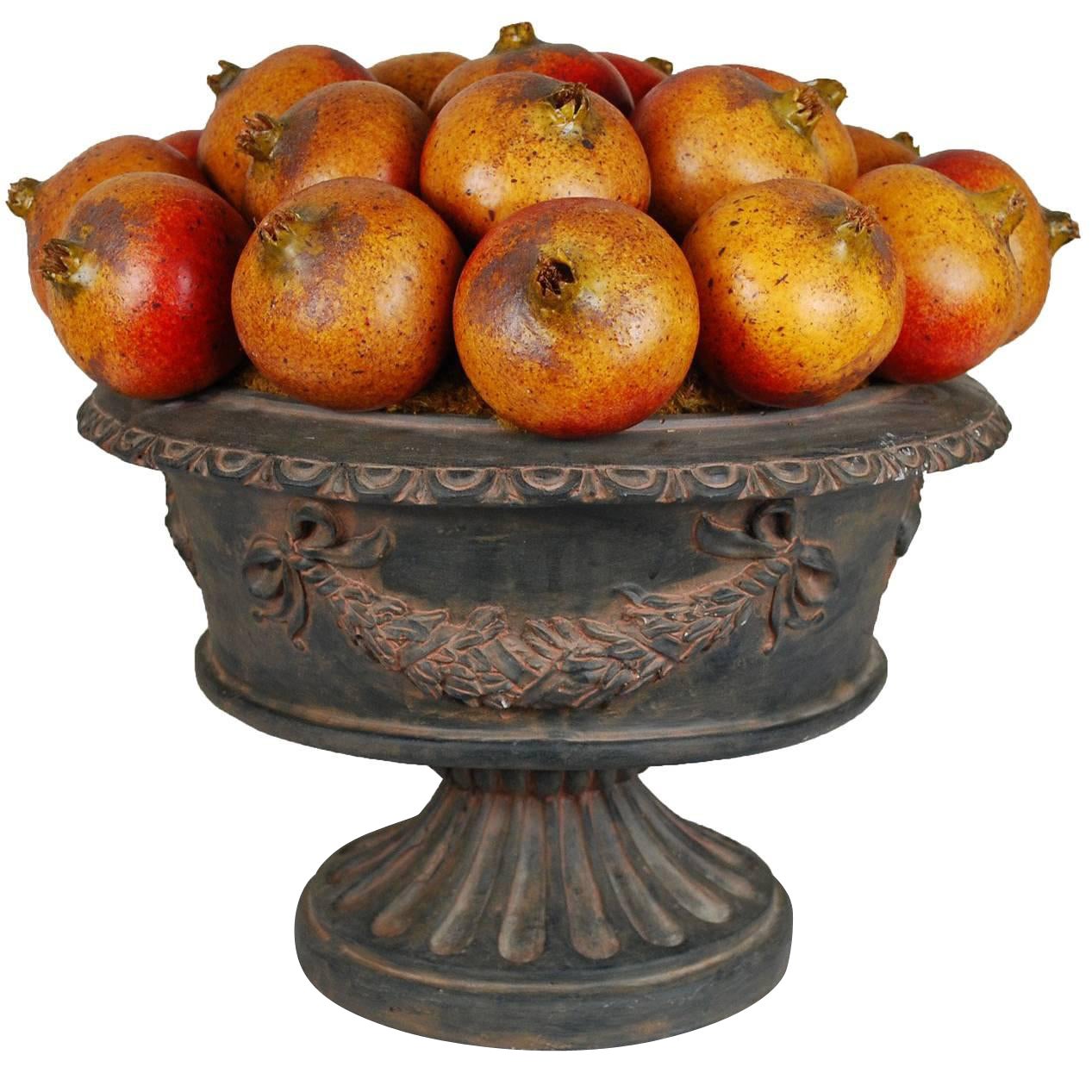 Fruits Arrangement Centrepiece Vase Bowl Pomegranates