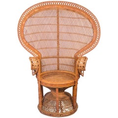 Emmanuelle Woven Rattan Peacock Chair