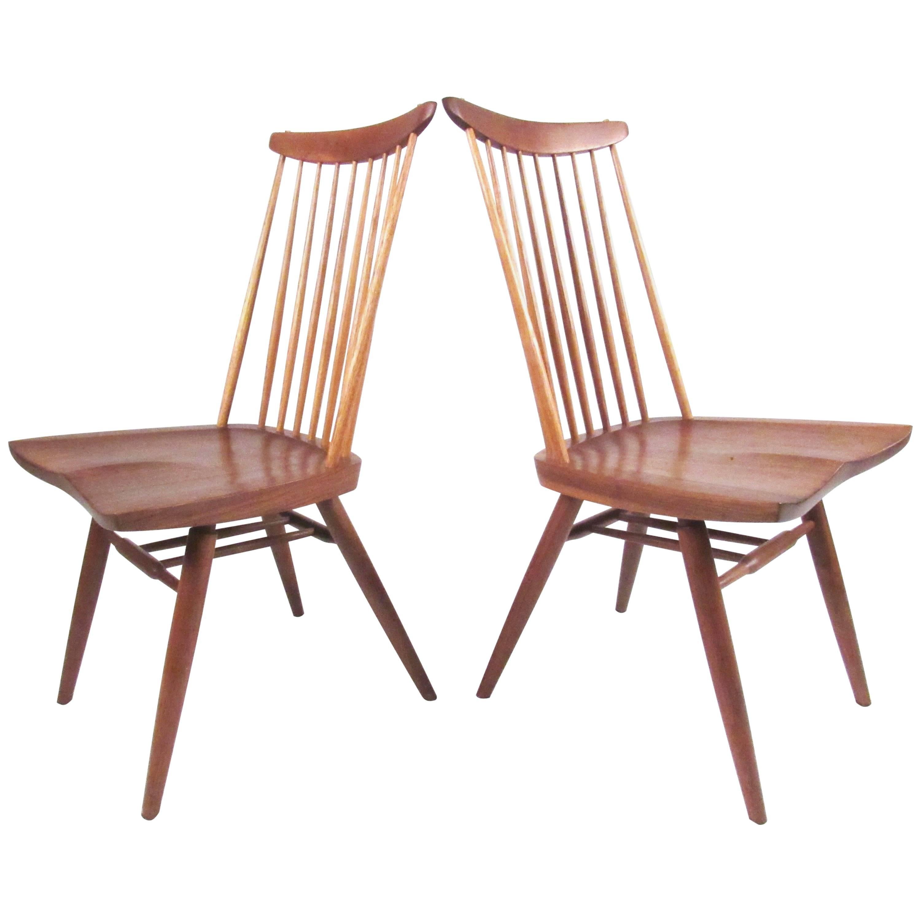 Pair American Modern "New Chairs" by Mira Nakashima