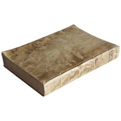 18th Century Book in Latin with Vellum Binding