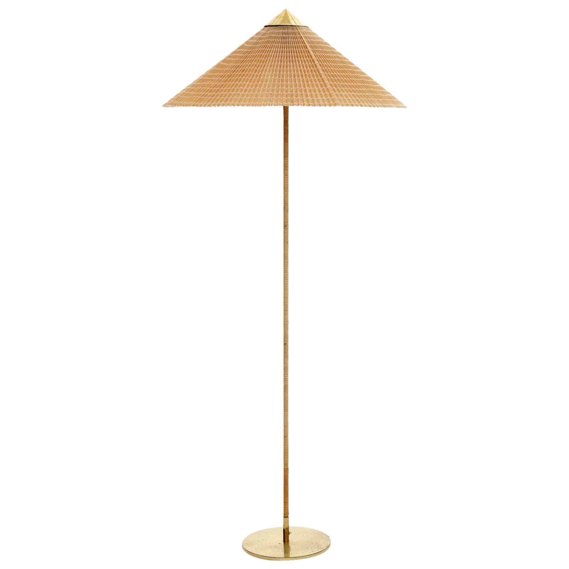 Paavo Tynell Chinese Hat Floor Lamp, Taito Oy, 1940s, Finland