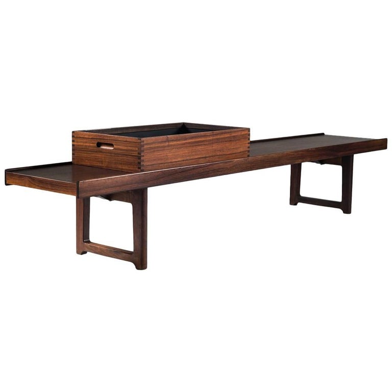 Krobo Bench Or Side Table With Flower Box By Torbjorn Afdal For