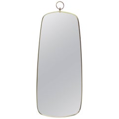 Metal Frame Pendant Shape Ring Fenial Hall Mirror