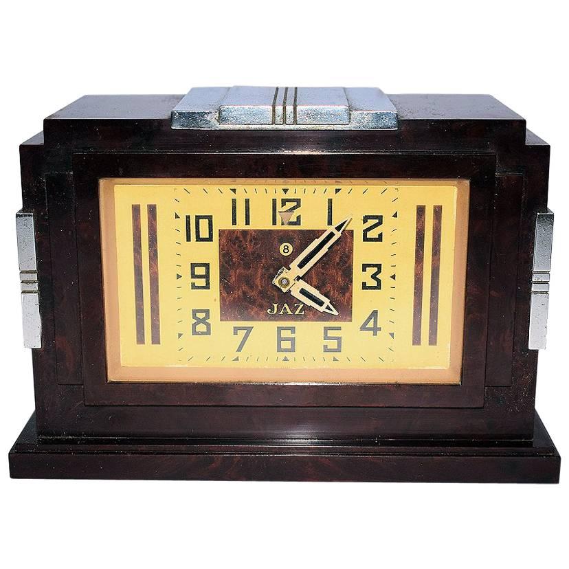 1930s Art Deco Bakelite 8 Day Clock by Jaz