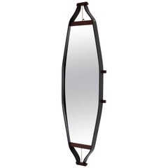 Wood Wrapped Italian Floating Mirror 11