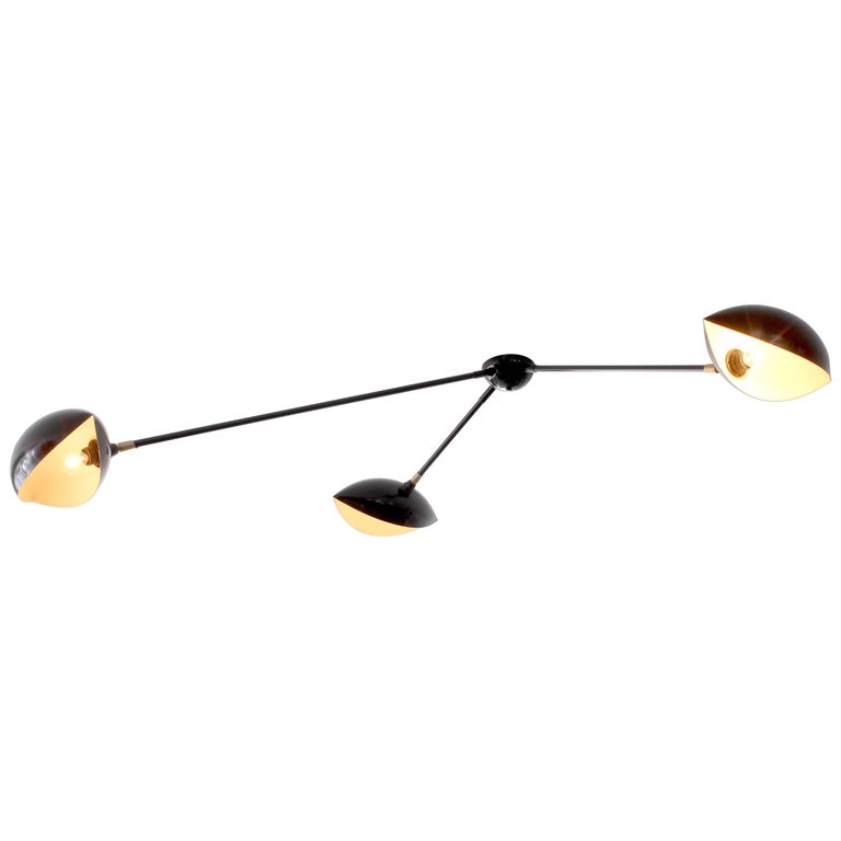 French Three Arm Ceiling Light For Sale At 1stdibs
