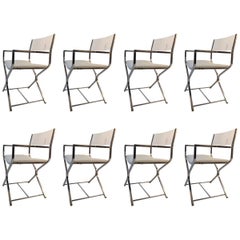 Baughman Dining Chairs Set of Eight Lucite and Chrome