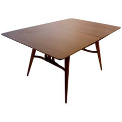 Midcentury Dining Table with Two Leaves