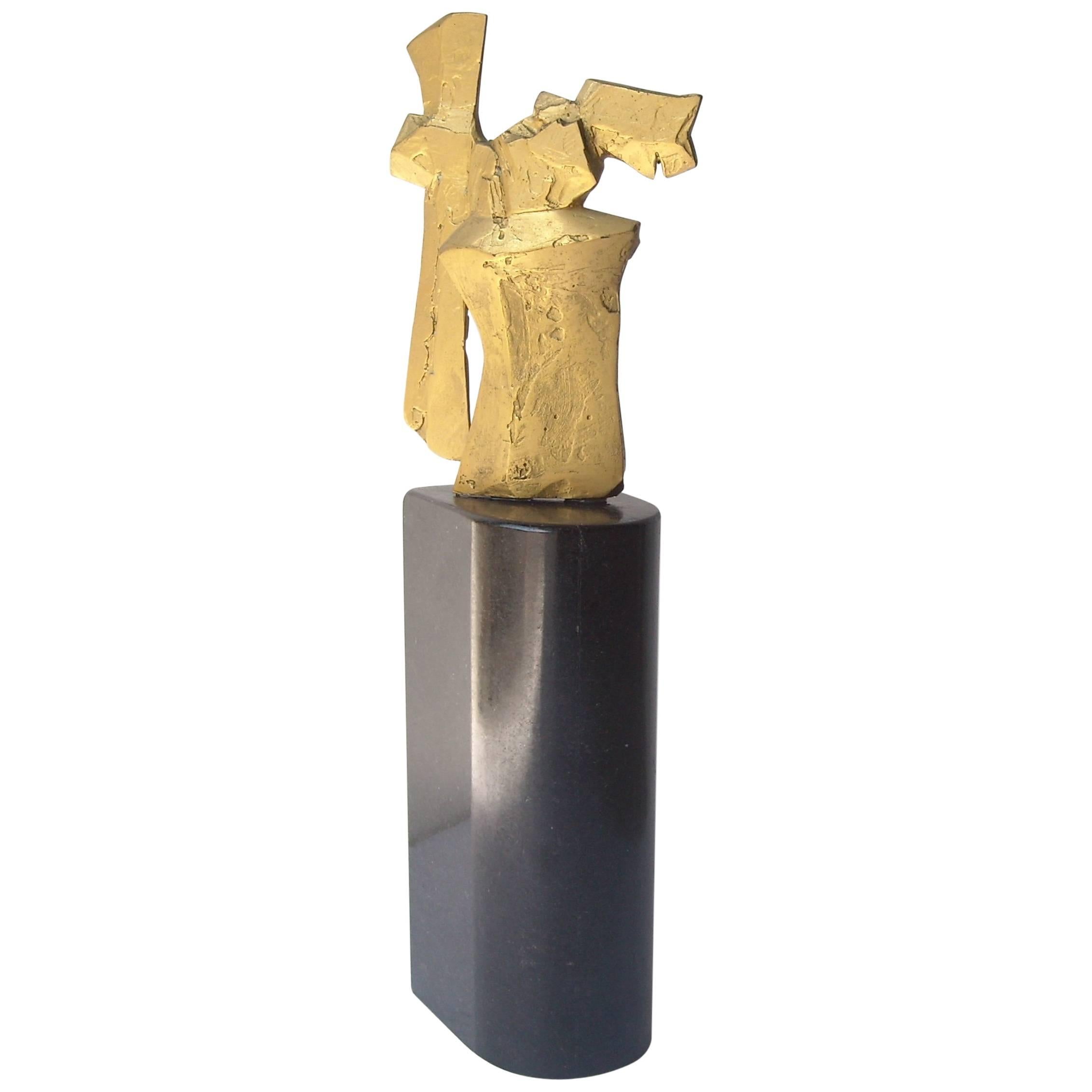 Dimitri Hadzi Abstract Bronze Sculpture "Talos 1", Signed