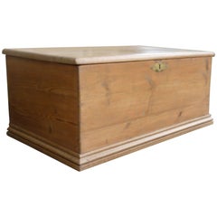 Victorian Pine Blanket Box or Coffee Table