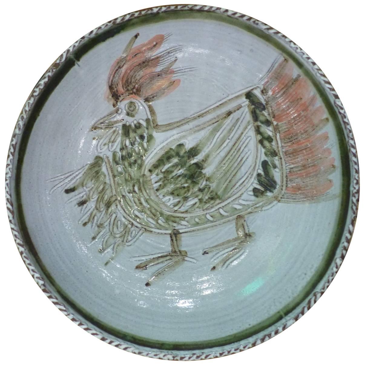 Albert Thiry Ceramic Dish, circa 1960 For Sale