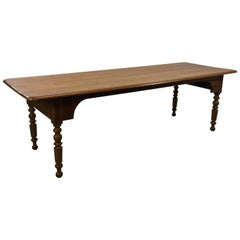 19th Century French Fruit Wood Farm Table