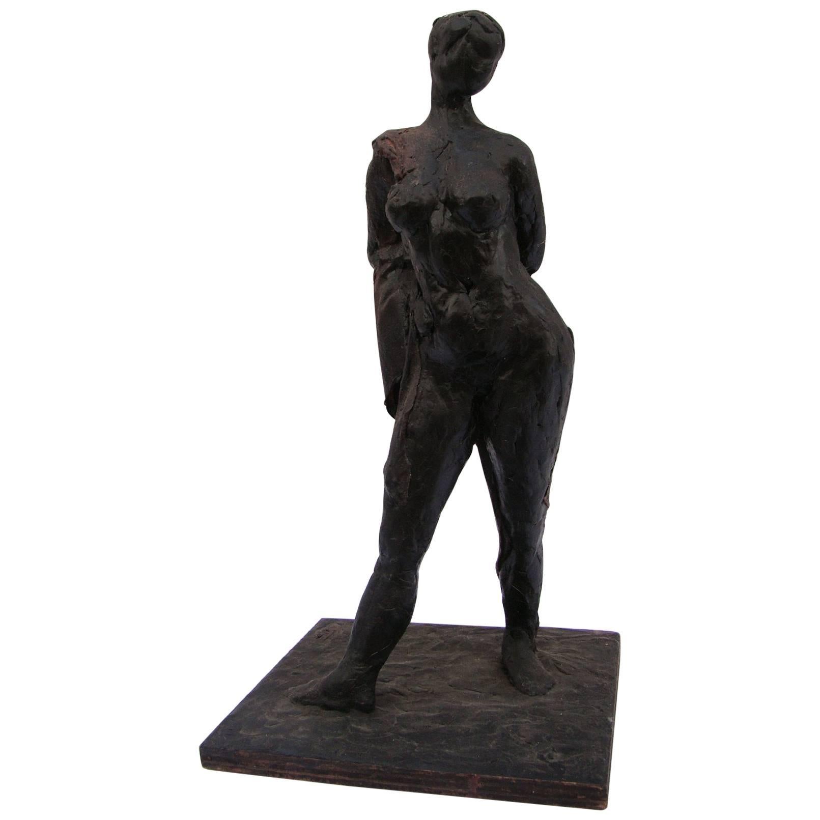 Sculpture of Lady, 1940s For Sale