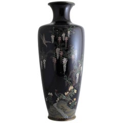 Antique Japanese Meiji Period Cloisonne Vase