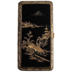 Japanese Meiji Period Damascene Cigarette Case