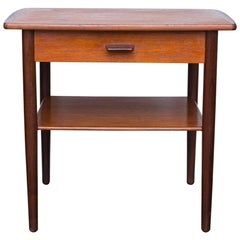 Danish Modern Poul Volther Style Teak Side Table