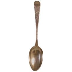 Charles Hougham 18th Century George III English Sterling Silver Spoon