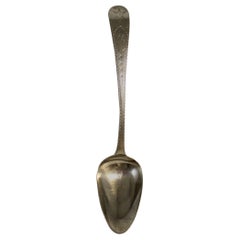Antique Early 19th Century Irish Sterling Silver Spoon