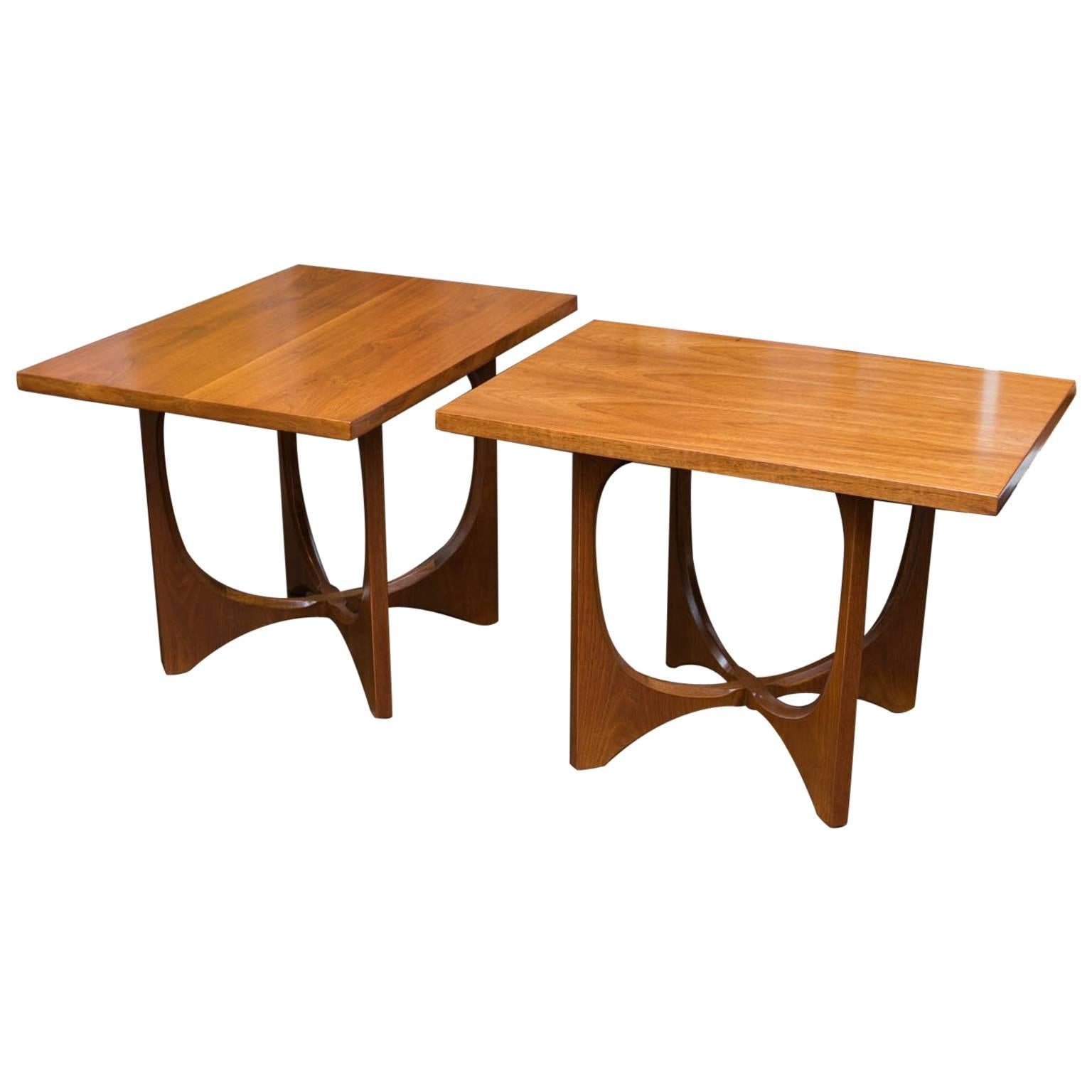 Midcentury Adrian Pearsall Style Walnut Side Tables