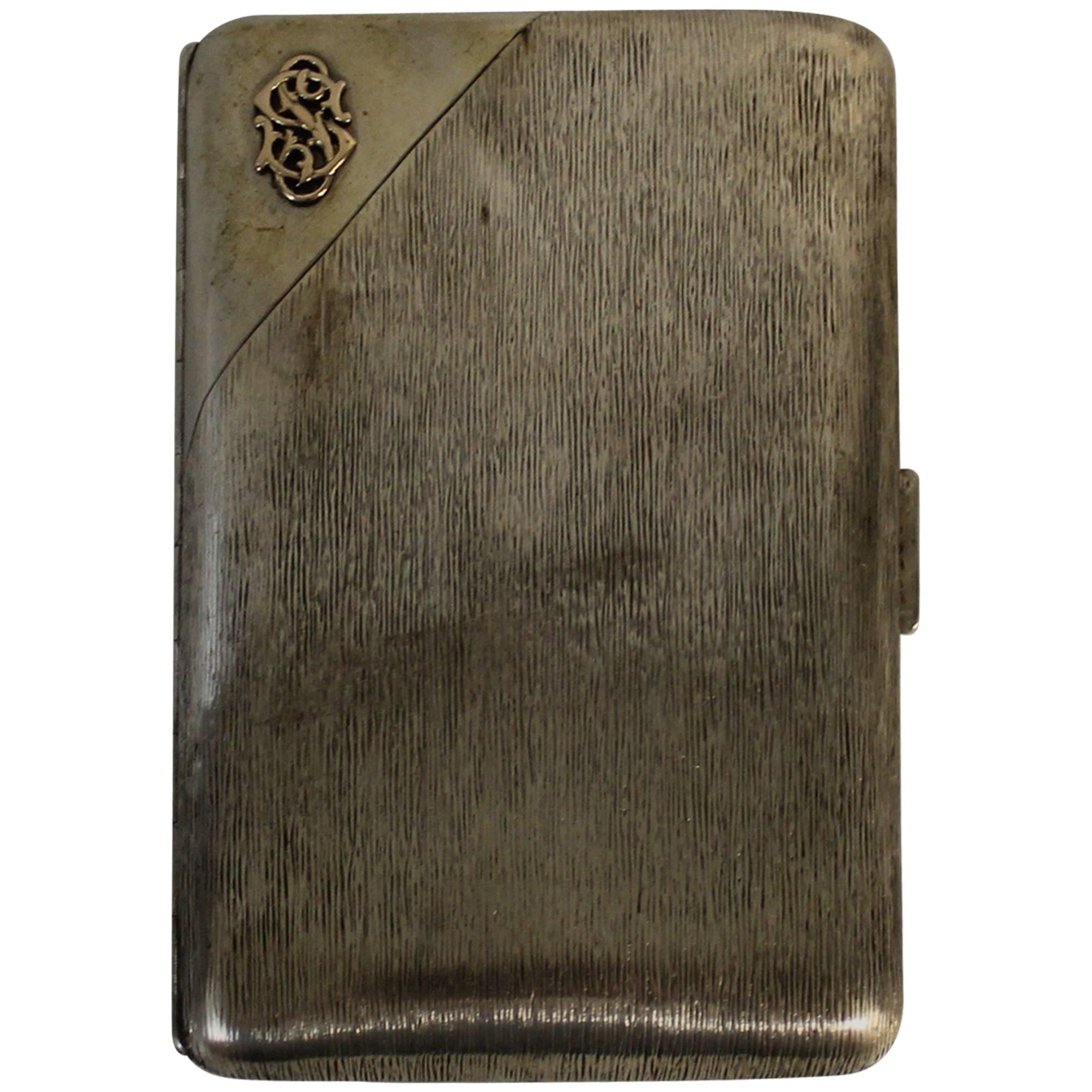 Russian Tsarist Silver Cigar Case
