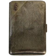 Retro Russian Tsarist Silver Cigar Case