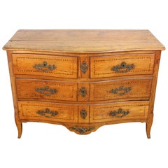 German Late 18th Century Baroque Style Walnut Commode