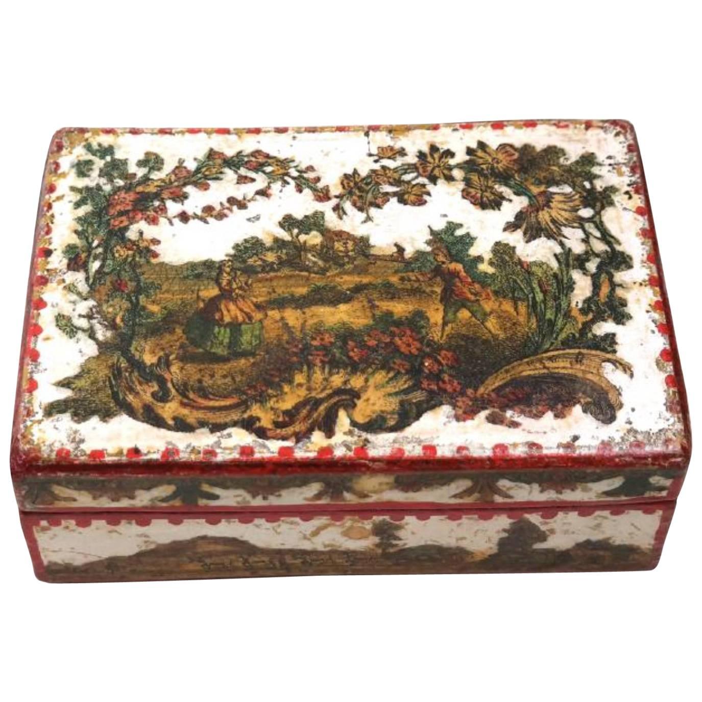 Italian Arte Povera Box, Mid-18th Century