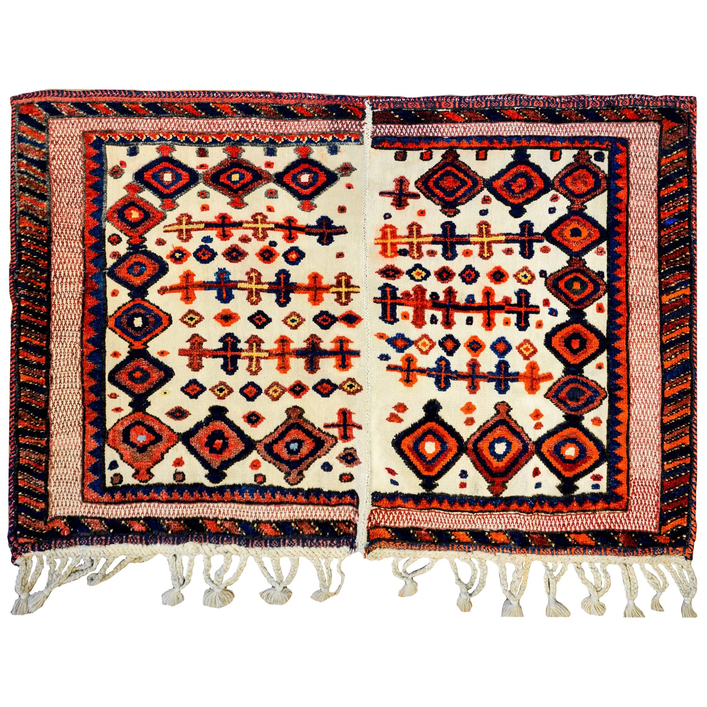 Mid-20th Century Afshar Horse Blanket For Sale