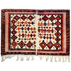 Retro Mid-20th Century Afshar Horse Blanket