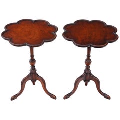 Antique Pair of Quality Georgian Reproduction Mahogany Wine Tables Side