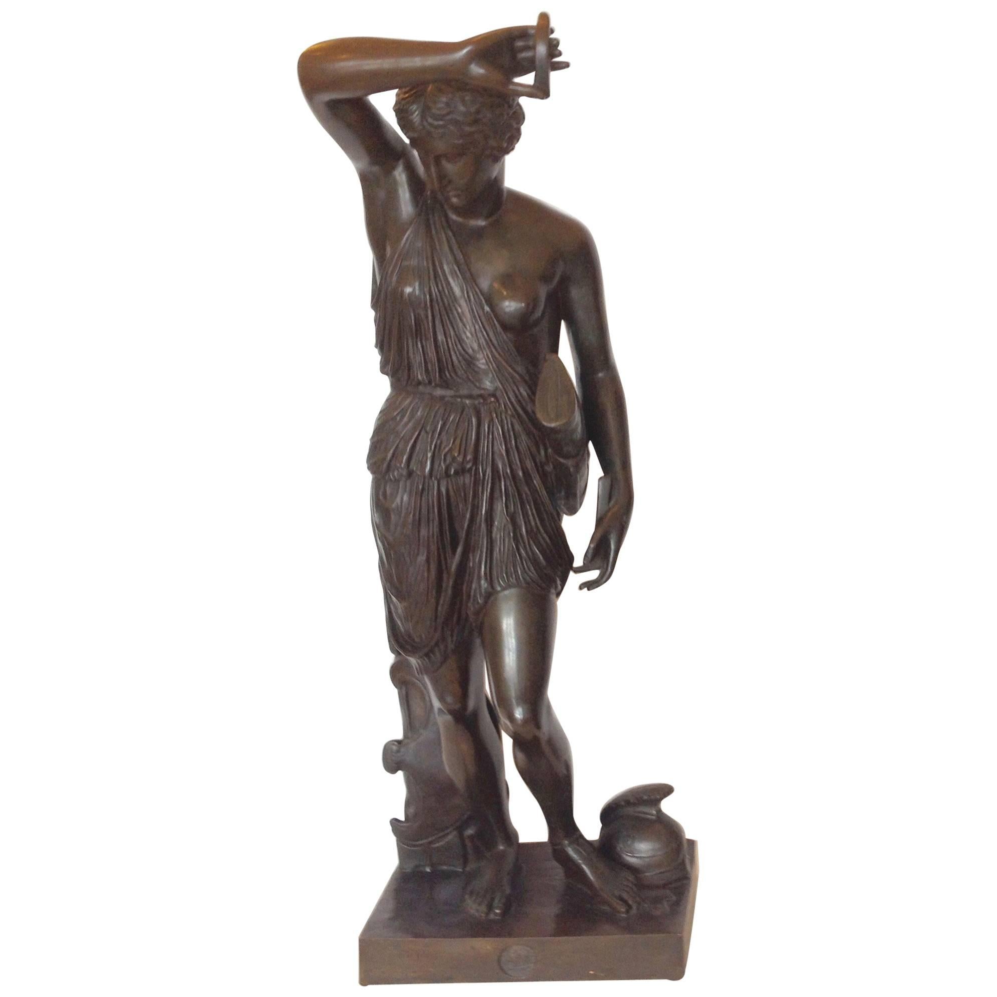 Monumental Bronze Sculpture of Diana of Gabii, Ferdinand Barbedienne