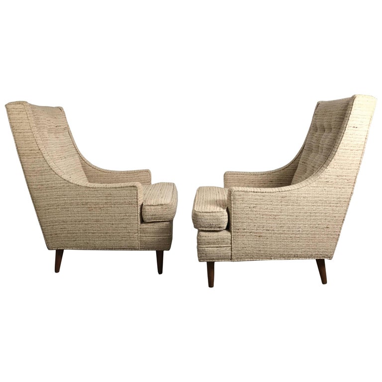Pair Of Mid Century Lounge Chairs By Harvey Probber For Sale at 1stdibs