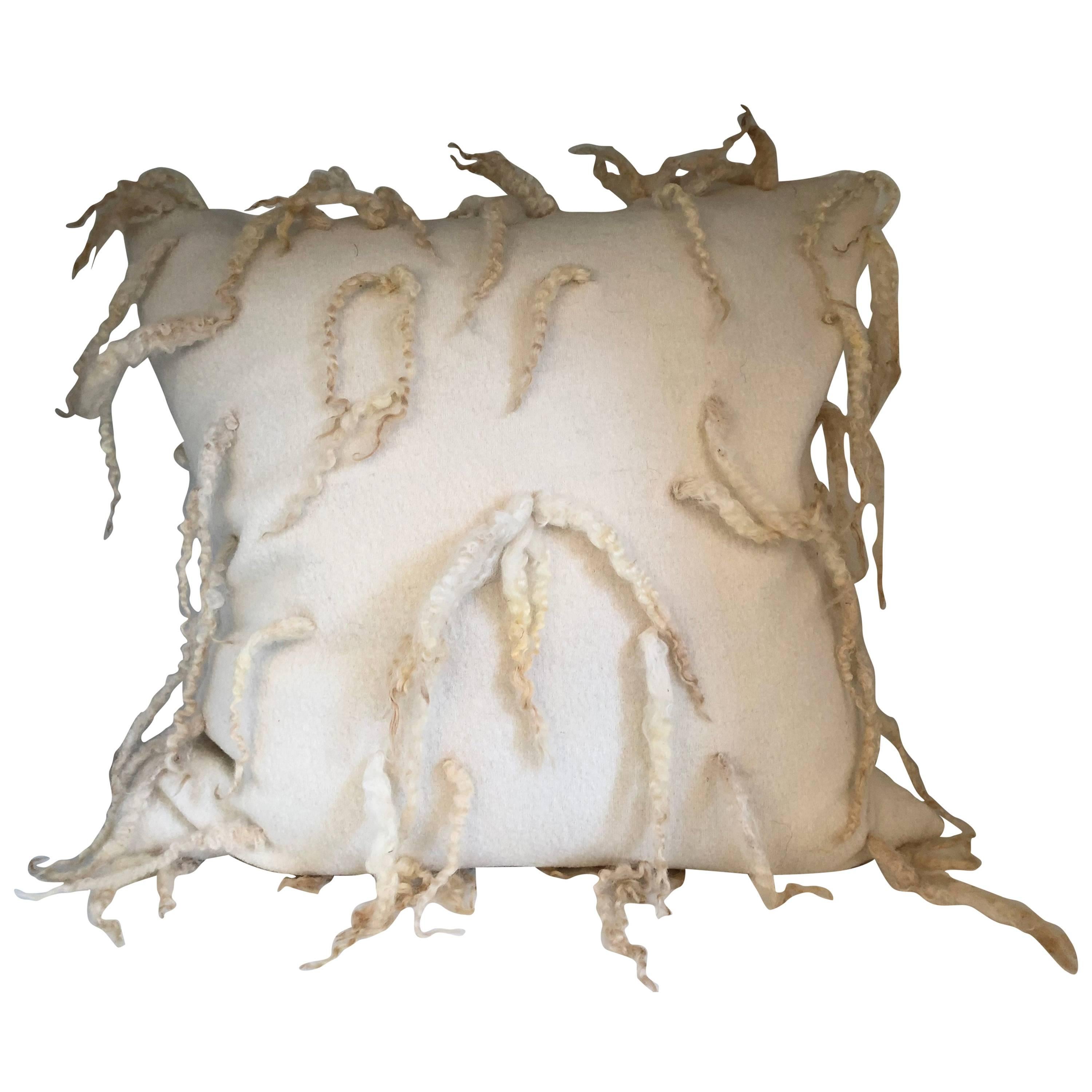 "Pavia" Wool Pillow by Le Lampade