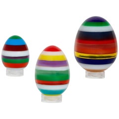Set of Stacked Lucite Eggs