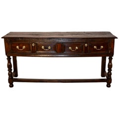 Early 18th Century English Oak Sideboard