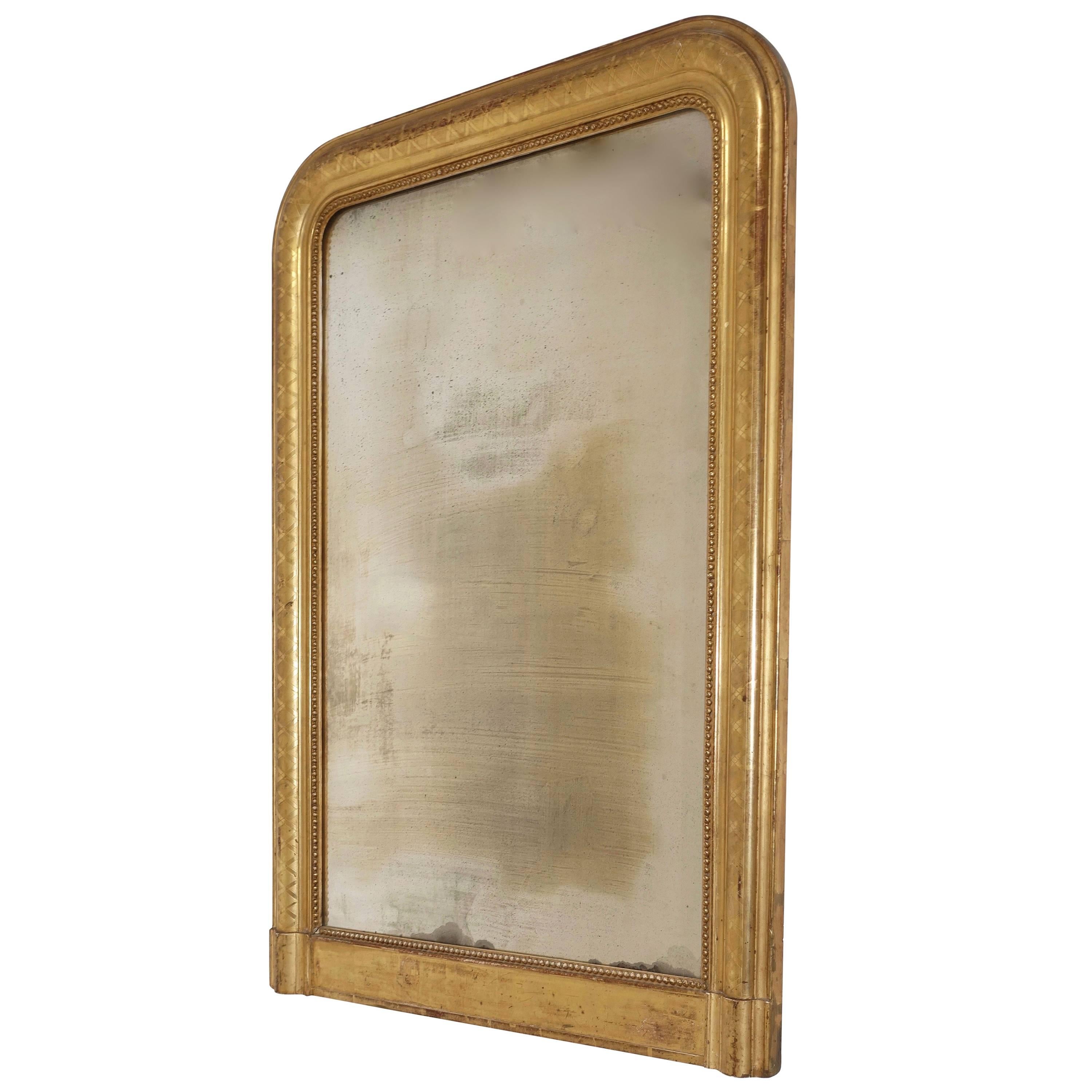 Louis Philippe Gilt Framed Mirror, French, 19th Century