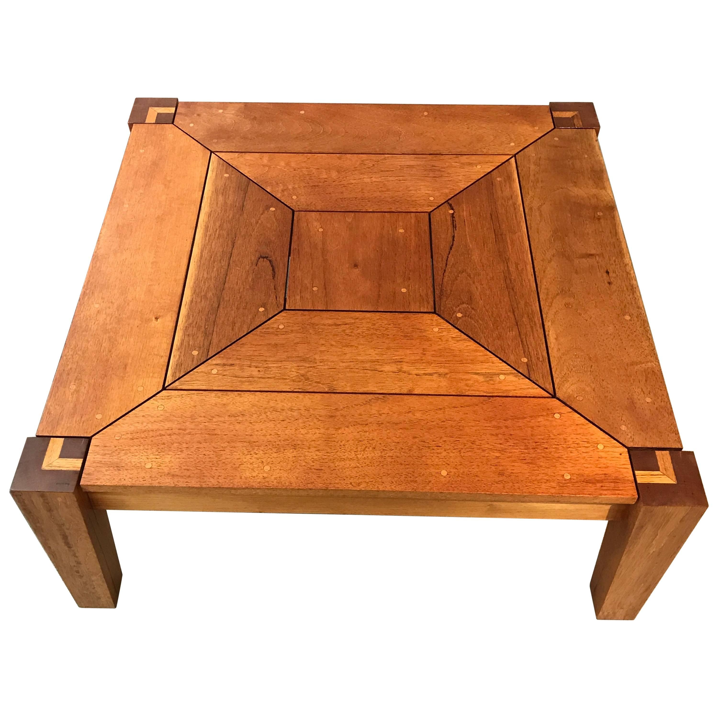 Rob Edley Welborn Prototype Square Coffee Table in Spanish Cedar