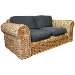 Woven Rattan Sofa by Ralph Lauren