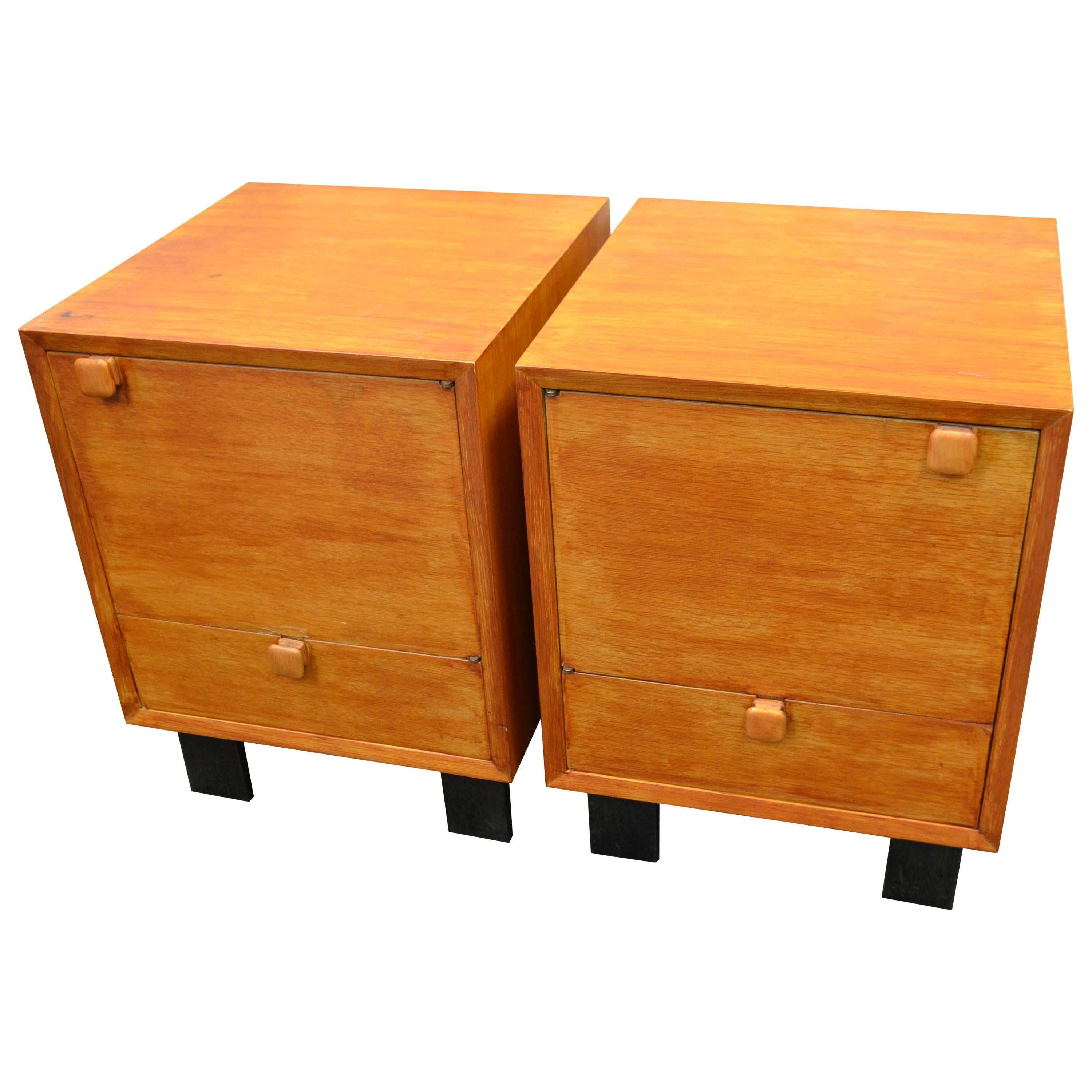 Bedside Tables / Nightstands ‘Pair’ Designed by George Nelson for Herman Miller