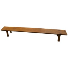 Andrianna Shamaris Wabi-Sabi Teak Wood Bench or Shelf