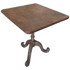 Andrianna Shamaris Hand-Carved Antique Teak Wood Side Table