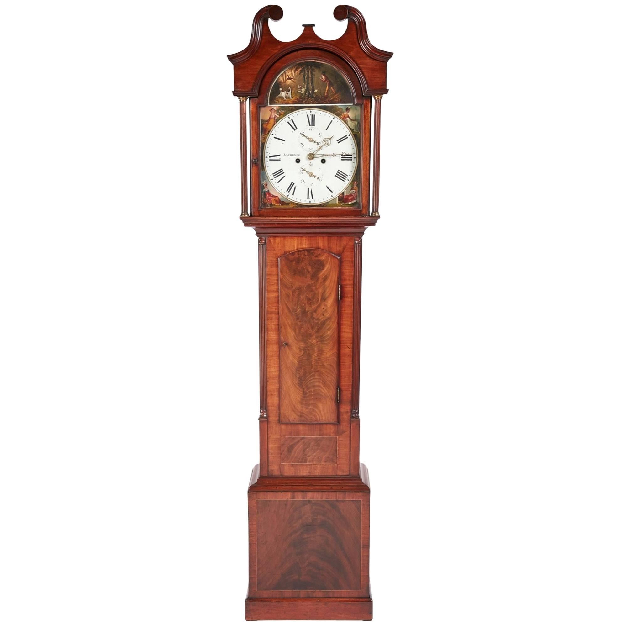 George III Mahogany 8 Day Longcase Clock