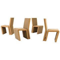 Set of Four Easy Edges Chairs by Frank Gehry for Vitra, 2000